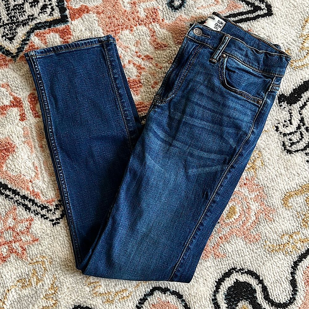 Girls Abercrombie Kids Straight Jeans